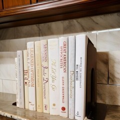 Lot of 6 WHITE Beige Ivory Bright Hardcover Wedding Events Decor Design BOOKS