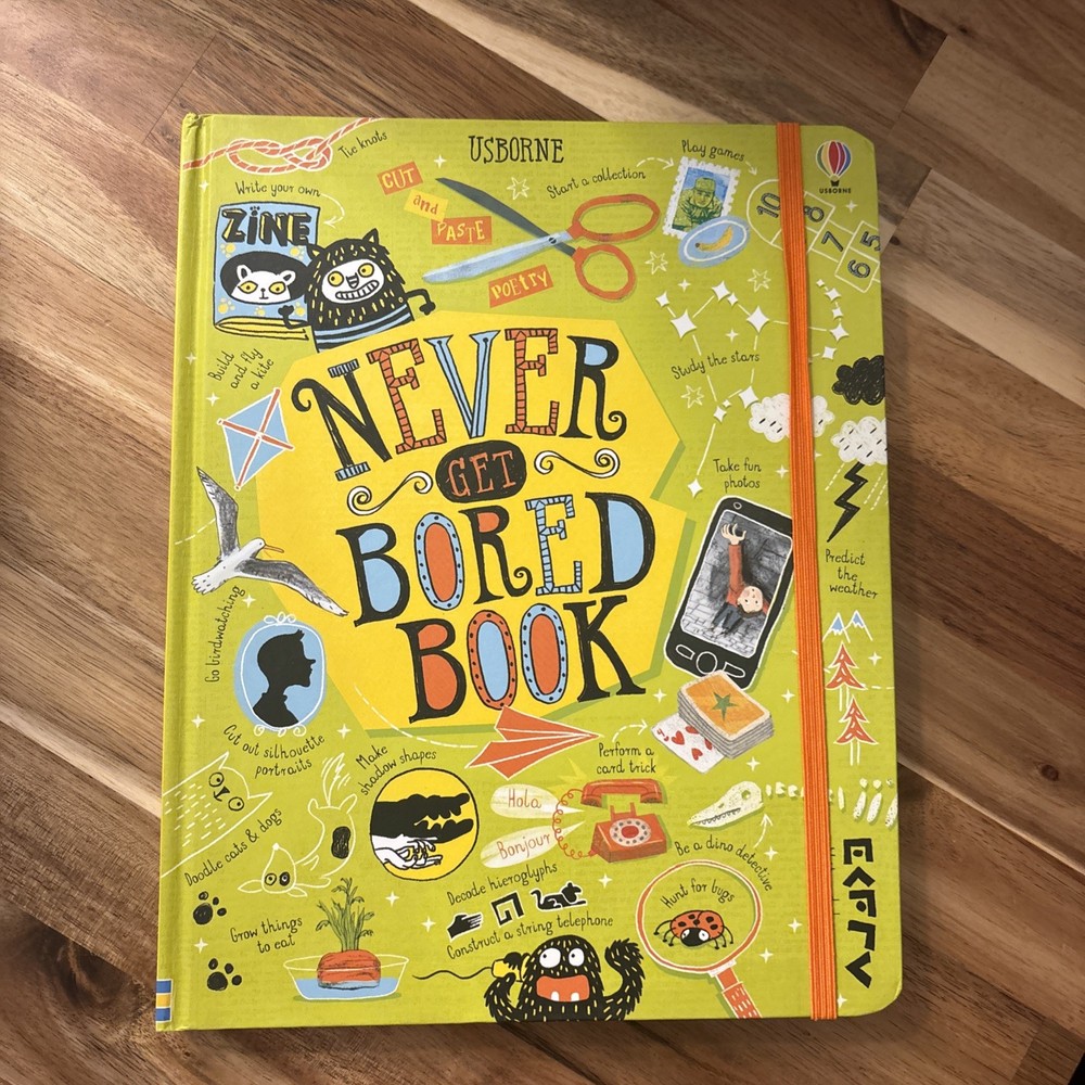 Never get bored book, USBorne, Good Book