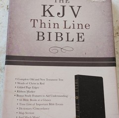 The KJV Thin Line Bible Hardcover English Gilded Page Edges Ribbon Marker