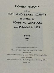 Five Rare Peru Miami County Indiana Books 1834-1935 History Photos 1979 Reprint