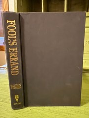 Robin Hobb Fool’s Errand Tawny Man Series #1 Hard Cover DJ Very Good BCE