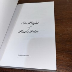 SIGNED The Plight of Stacie Price by Alton Barnes (2012, Trade Paperback) Good