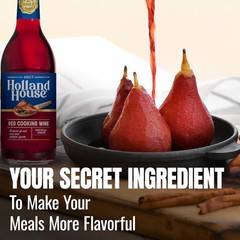 Elevate Your Dishes with 16 FL OZ Red Cooking Wine – Gluten-Free & Vegetarian