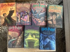 Harry Potter Complete Hardcover Book Set 1-7 J.K.Rowling Scholastic w/ Dust Jack