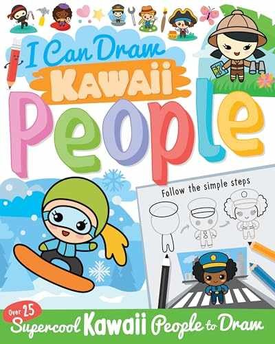 I Can Draw Kawaii People: Learn How to Draw Over 25 – Paperback – Very Good