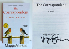 SIGNED The Correspondent: A Novel by Virginia Evans (2025, Hardcover)