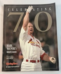 Celebrating 70 Mark McGwire Historic Season 1998 Baseball Softcover Book MLB