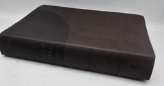 NIV Reference Bible Super Giant Print Zondervan Chocolate LeatherSoft EUC