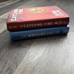 Lot of 2 Hunger Games Catching Fire & MockingJay Hardcover First Editions HC DJ
