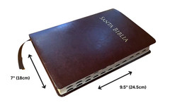 Valera 1602 Purificada Santa Biblia, 14-pt font (9.5 x 7 x 1.5) – Burgundy