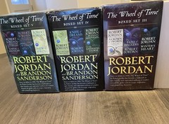The Wheel of Time Robert Jordan Complete Set PB Books 1-15, 2 Sealed Box Sets