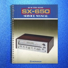 PIONEER SX-650 Stereo Receiver Service Manual – STEEL WIRE BOUND – TOUGH COVERS