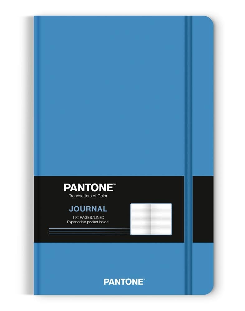 Pantone OFFICIAL Blue | 5.25 x 8.25 Inch Lined Compact Journal | Non-Dated |…