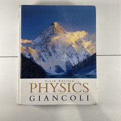 Physics Giancoli, Sixth Edition – Hardcover, by Giancoli Douglas C.