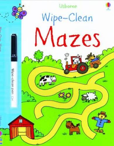 Wipe-Clean Mazes (Wipe-Clean Books) – Paperback By Greenwell, Jessica – GOOD