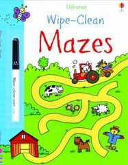 Wipe-Clean Mazes (Wipe-Clean Books) – Paperback By Greenwell, Jessica – GOOD