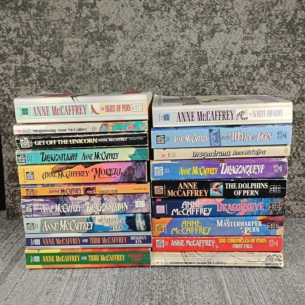 Anne McCaffrey Dragonriders Pern Series 1-16 4.5 11.5 & 18 Paperback 19 Book Lot