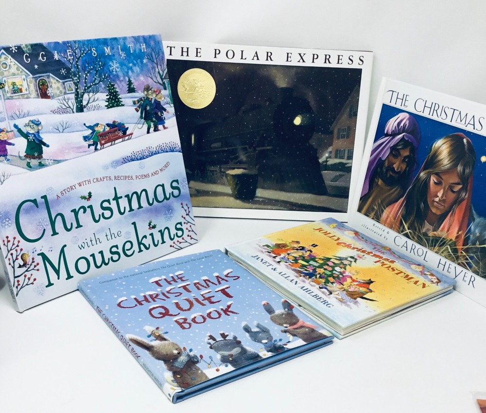 Christmas Books Children Hard Cover Books by Different Authors Lot of 5 Books