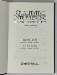 Qualitative Interviewing: 2nd Edition by Herbert & Irene Rubin – 2005 HC SAGE