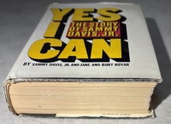 Yes I Can The Story of Sammy Davis Jr w/Jane & Burt Boyar HC DJ 1st Ed 1965