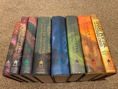 Harry Potter – Complete 7-Book HC Series Set w/ 2 Bonus Books – Rowling – RARE!