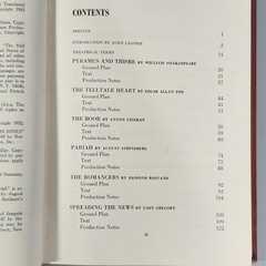 Reading Staging The Play Anthology of One-act Plays 1967 Book HC Performing Arts