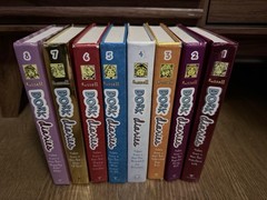 Lot of 8 Hardcover Dork Diaries Books, Rachel Renee Russell, Books 1 Through 8