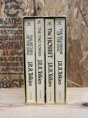 Vintage Gold Foil Boxed Set 4 book J.R.R. Tolkien Hobbit Lord Of The Rings 1-3