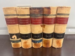 Lot of 5 Federal Reporter Antique Law Books 1900s Vols 103 107 121 122 123