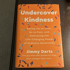 Undercover Kindness by Jimmy Darts Hardcover Book Very Good Condition