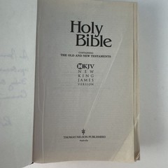 Holy Bible Lot of 2 NLT NKJV New King James Version Living Translation