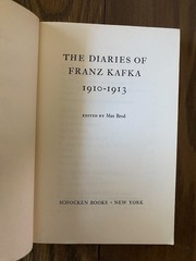 Franz Kafka Lot of 3 Trial Diaries 1910-1913 Diaries 1914-1923 SC Schocken 1970s