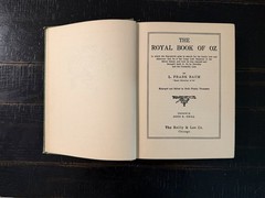L. Frank Baum The Royal Book of Oz Hardcover Illustrated Reilly & Lee 1921