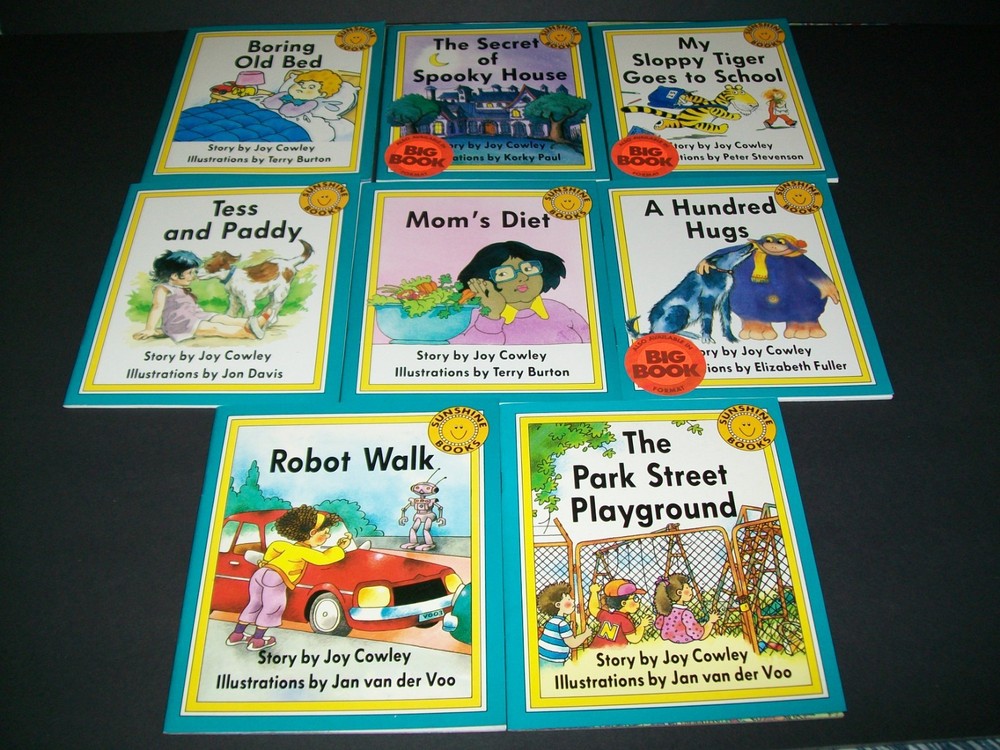 Lot of 8 Early Leveled 1 Readers SUNSHINE BOOKS Wright Group Joy Crowley VG