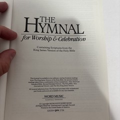 The Hymnal for Worship & Celebration 1986 Hardcover 720 Pages Church Music Book