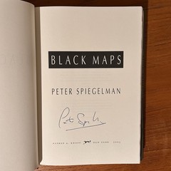 BLACK MAPS Peter Spiegelman SIGNED 1st 2003 Financial Industry Thriller LN/LN