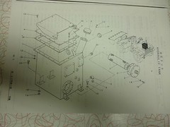 Mitsui HL5 4WD wheel loader parts manual with backhoe