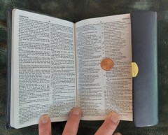 NASB Updated Edition Compact Bible Black Snap-flap Bonded Leather