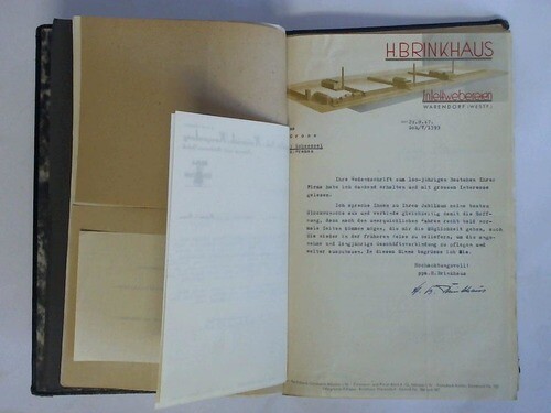 Firma A. Crone, Inh. Hermann Kolkmann, Scheessel: Sammelmappe zum 100. …