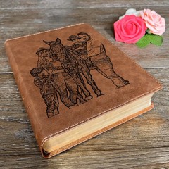 Personalized KJV Bible, Wide Margin, Your Photo Engraved Cover, Christian Gifts