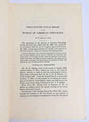 Forty-Seventh Annual Report of the Bureau of American Ethnology 1929-1930