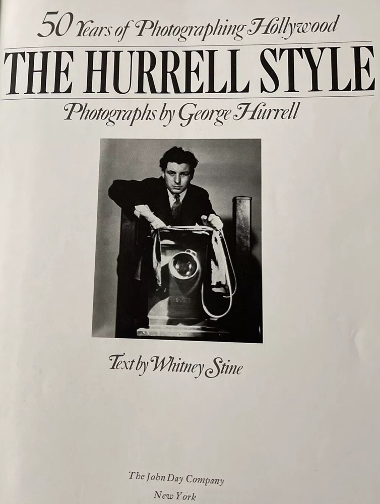 THE HURRELL STYLE – 50 years of Photographing Hollywood 1976 Hardcover 218 Pages