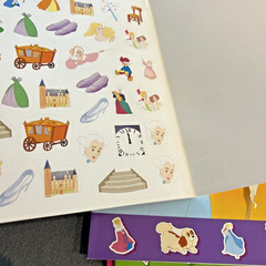 5 NEW Sticker Fun fairytale books 75 Reusable Stickers Bambi Jack Cinderella ETC