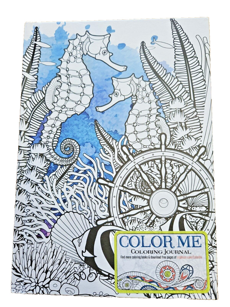 Color Me! Journal: Relax in The Ocean „Under The Sea” 6″ X 81/2″ Tall 160 Pages