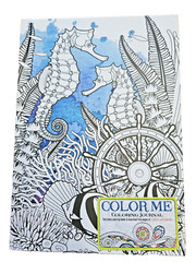 Color Me! Journal: Relax in The Ocean „Under The Sea” 6″ X 81/2″ Tall 160 Pages