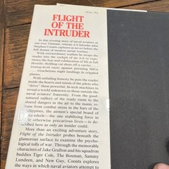 Stephen Coonts Flight of the Intruder Hardcover Naval Institute Press 1986 w/ D…