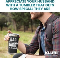 20oz Insulated Stainless Steel Tumbler – Dad in the Streets, Daddy in the Sheets