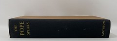 VTG The Pope Speaks: The Teachings of Pope Pius XII – 1957 HC/DJ Pantheon Books