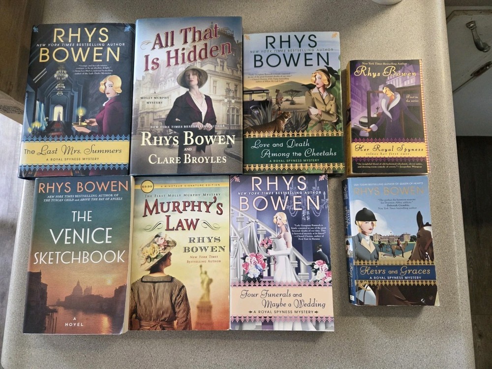Rhys Bowen Lot Of 8 Books HC & PB Mystery
