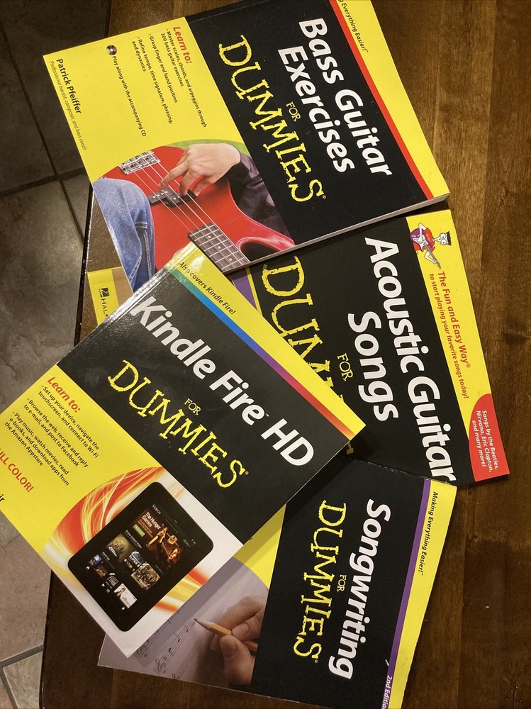 Acoustic/Bass Guitar And Songwriting For Dummies – Kindle HD Included Free